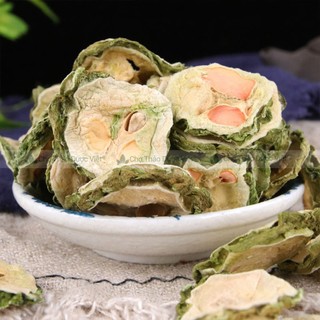 Mướp đắng khô 1kg, khổ qua, thái lát mỏng, thơm, hỗ trợ tiểu đường, hạ mỡ máu, mát gan, detox