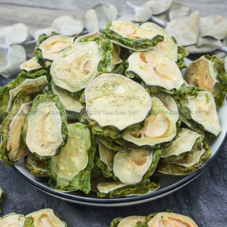 Mướp đắng khô 1kg, khổ qua, thái lát mỏng, thơm, hỗ trợ tiểu đường, hạ mỡ máu, mát gan, detox