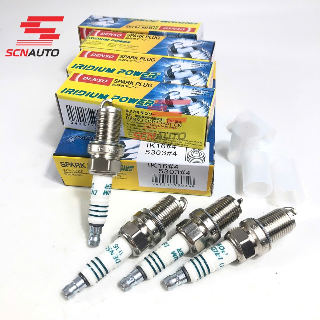 Bộ 4 Bugi Denso Chân Ngắn Ren 14 Cho Xe Ô Tô Vios 2014 Trở Xuống Và Nhiều Dòng Xe Khác mã 5303#4