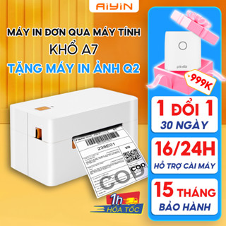 Máy in nhiệt AYIN 368 ,máy in đơn hàng,tem vận chuyển,mã vạch khổ A7