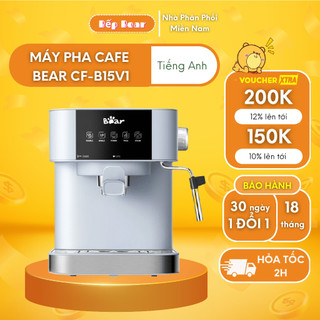  Máy Pha Cà Phê Tự Động Bear CF-B15V1 Pha Cafe Espresso Đánh Bọt Sữa Chính Hãng Bản Quốc Tế Bảo Hành 18 Tháng 