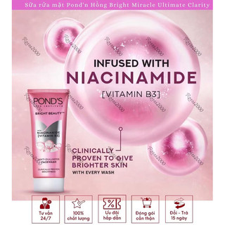 Sữa Rửa mặt TRẮNG MỊN SÁNG DA Pond’s ( mẫu mới)
