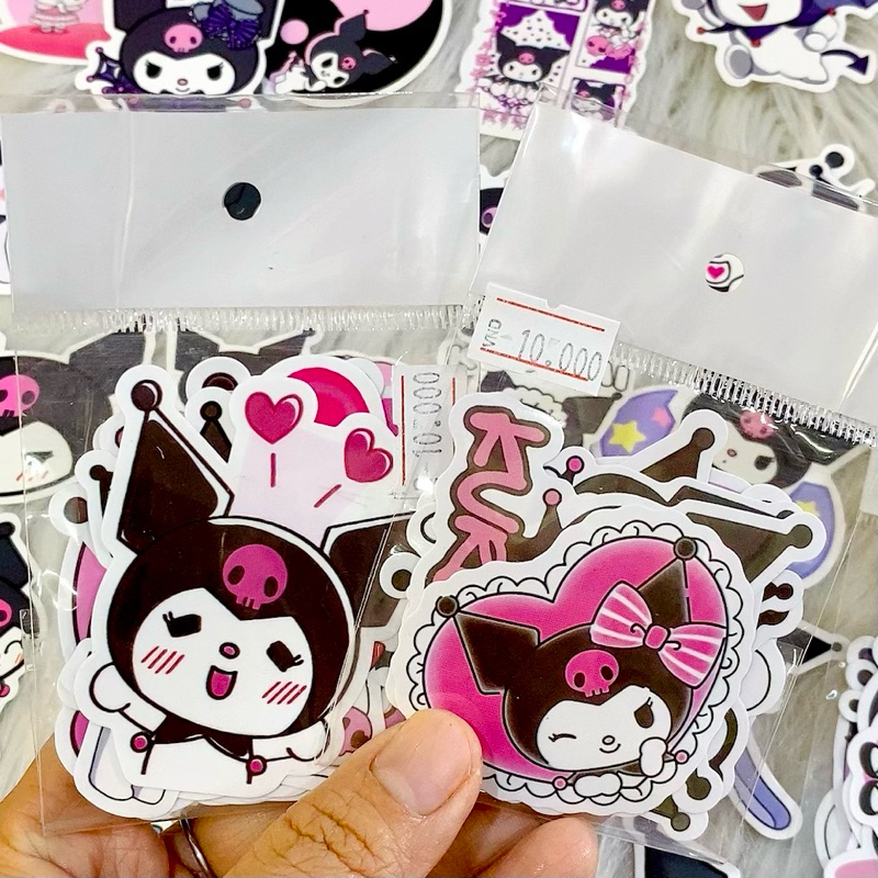 Set 10 Sticker Kuromi Hình Dán Trang Trí Dễ Thương - Sticker Kuromi Nhiều Mẫu