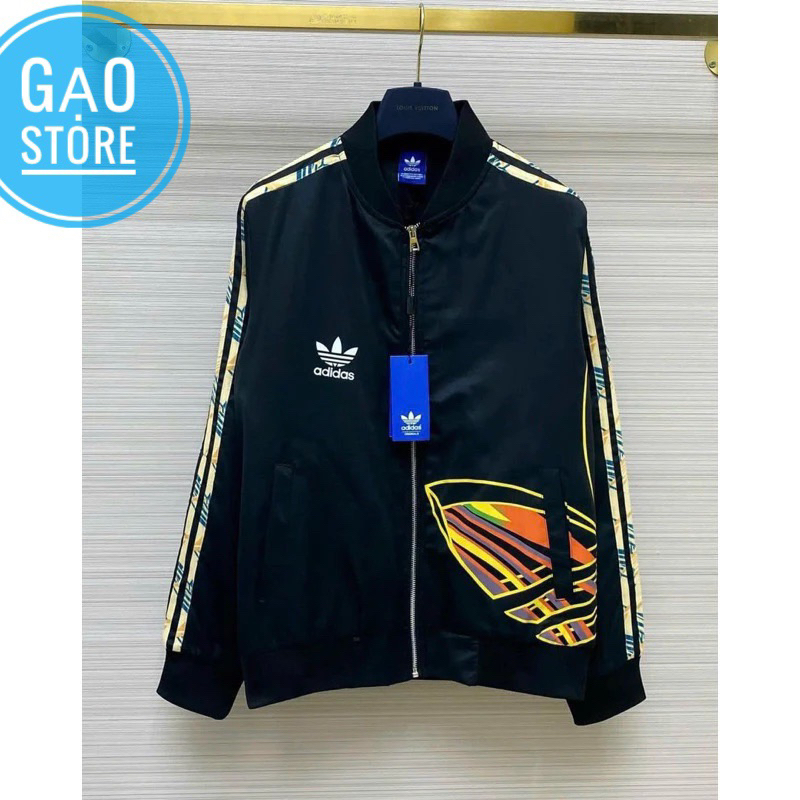 Áo khoác nỉ adidas in họa tiết sác nét mẫu mới nhất năm nay-áo khoác nỉ adidas unisex nam nữ