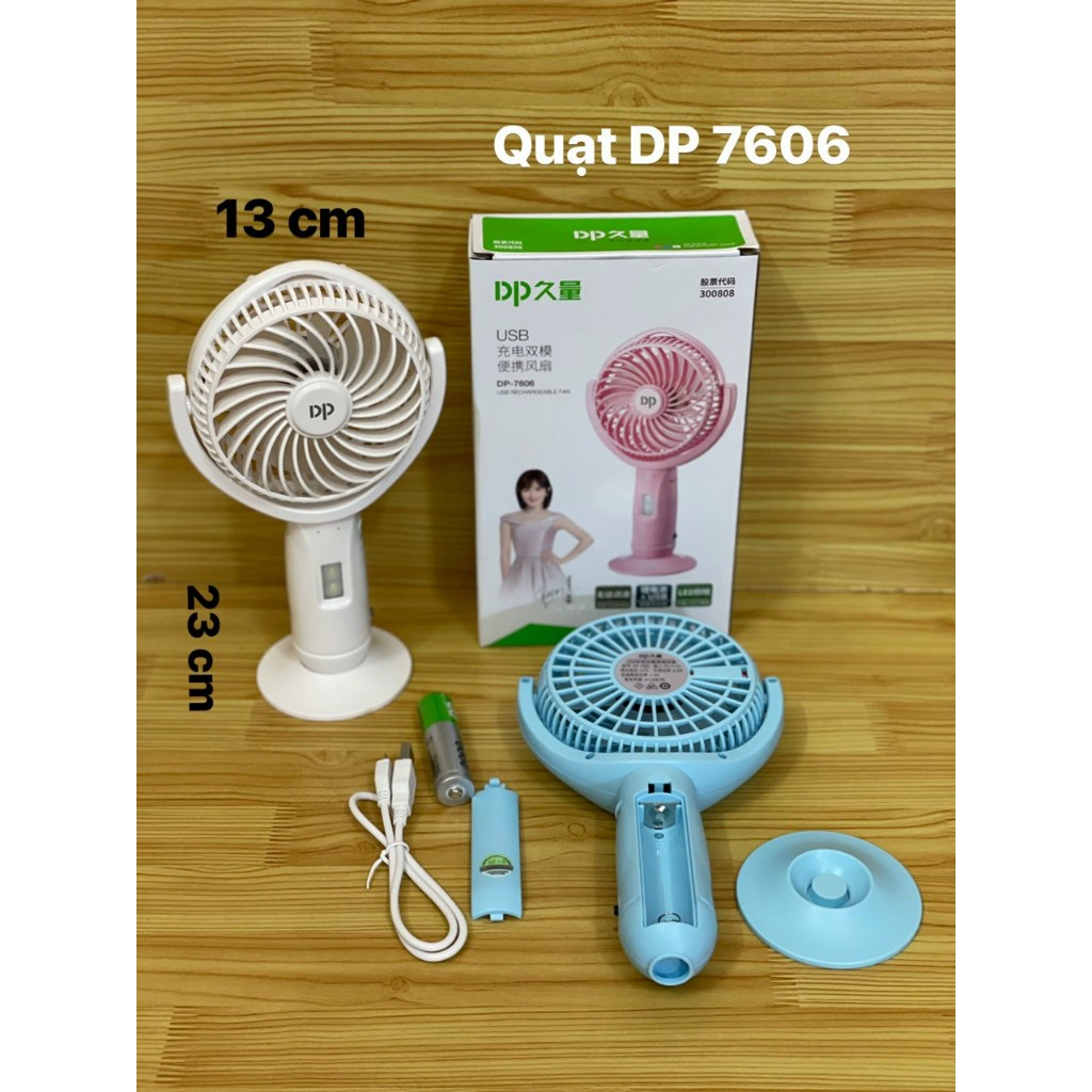 Quạt Cầm Tay MINI SẠC PIN F01 / DP 7606 / DP 7633