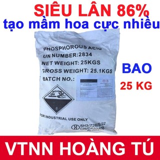  BAO 25 KG - SIÊU LÂN 86  H3PO3  Siêu ra hoa ủ mầm hoa- CHUYÊN SẦU RIÊNG 
