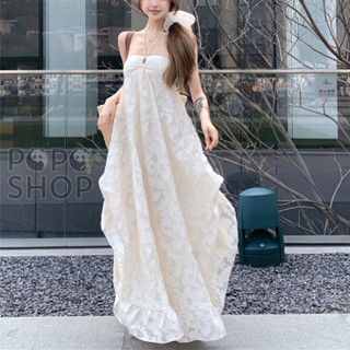 Váy maxi cúp ngực dáng xoè hoạ tiết hoa siêu xinh phong cách mềm mại thướt tha