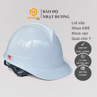 Mũ bảo hộ lao động Nhật Dương Sseda S1 nhựa ABS núm vặn, nón bảo hộ lao động công trình xây dựng