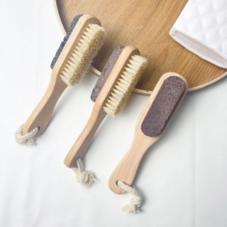  Bàn Chải Chà Chân Kèm Đá Bọt Chà Gót Chân Giúp Tẩy Tế Bào Chết 2in1 - Cây Chà Gót Chân Giúp Bàn Chân Mịn Màng 