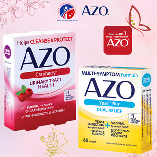 Viên Uống AZO Yeast Plus & AZO Cranberry Hỗ Trợ Các Vấn Đề Phụ Khoa Và Đường Tiết Niệu 