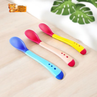 COMBO 3 Thìa ăn dặm silicon báo nóng ( giao màu ngẫu nhiên)