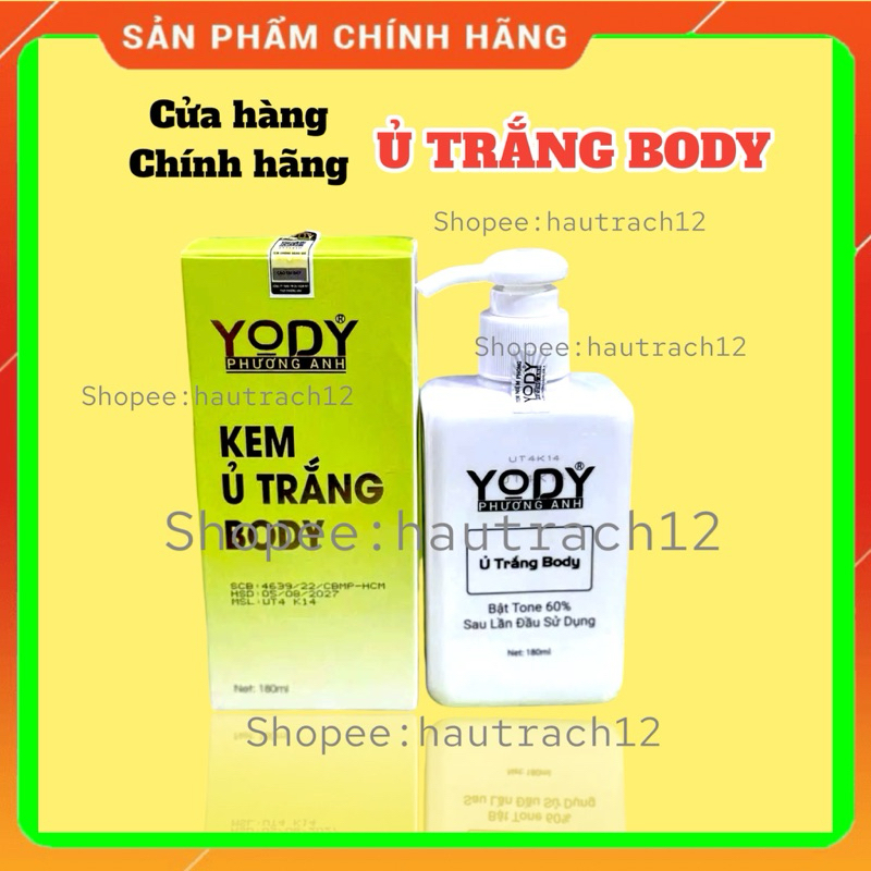 Ủ Dưỡng Trắng Da Body Yody Phương Anh 180ml