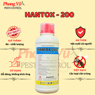 HANTOX - 200 /1000ml hantox y tế  nắp đỏ - dùng trong thú y