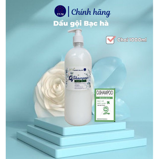  Chai lớn 1 lít Dầu gội Bạc hà giá rẻ dùng cho khách sạn, nhà nghỉ