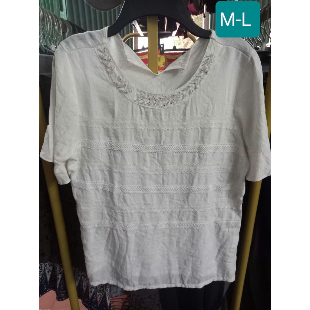 áo kiểu trắng M-L MS18