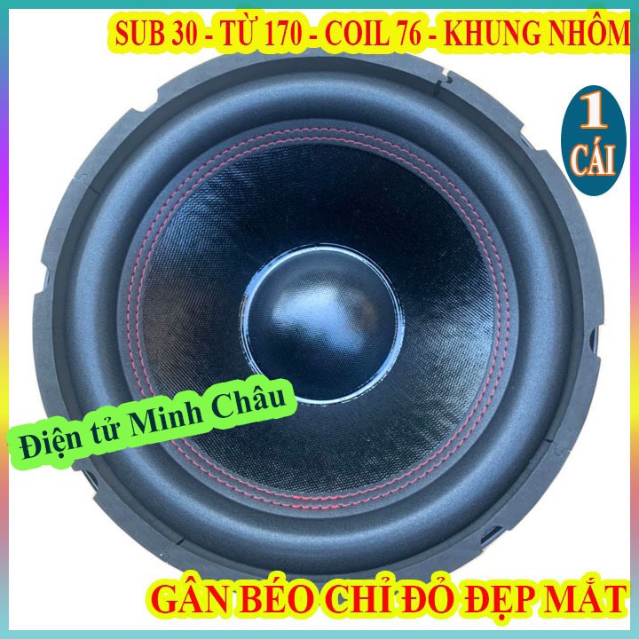 CỦ LOA SUB 30 MARTIN TỪ 170 COIL 75 CHỈ ĐỎ GÂN BÉO KHUNG NHÔM - GIÁ 1 LOA