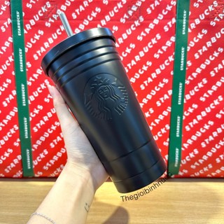 Ly Cold Cup Starbucks Tumbler Đen B227