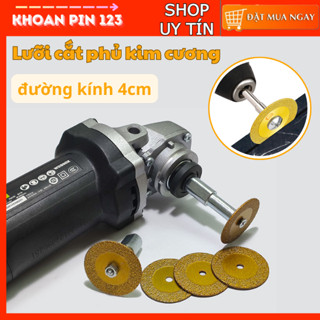  Lưỡi cưa lưỡi cắt mini 40mm phủ kim cương cắt đá hoa cương gắn máy mài máy khoan 