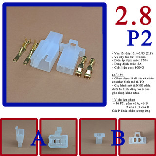 Đầu nối dây điện xe máy 2.8mm