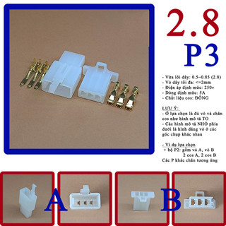 Đầu nối dây điện xe máy 2.8mm