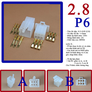 Đầu nối dây điện xe máy 2.8mm