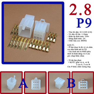 Đầu nối dây điện xe máy 2.8mm