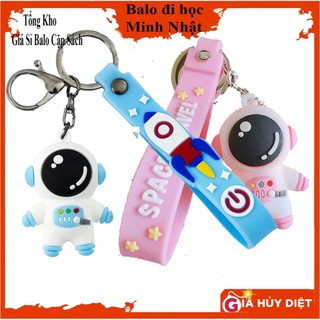 [Xả kho] Móc khóa phi hành gia móc khóa xe máy ô tô kèm dây cao su móc cài balo túi sách hoạt hình dễ thương hot trend