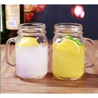 Cốc thủy tinh có quai có nắp 500ml