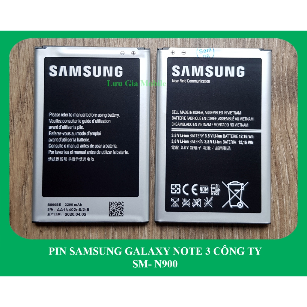 Pin Samsung Galaxy Note 3 zin công ty N900