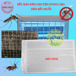 (Combo 5 miếng) Bẫy keo ĐÈN - Tấm keo đèn (dùng cho tất cả các loại đèn bẫy muỗi và côn trùng sử dụng tấm keo đèn)