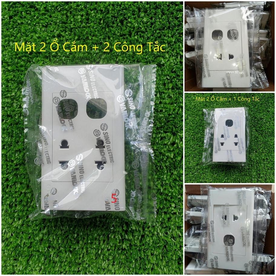 [SINO] Mặt Ổ Cắm + Lỗ Công Tắc