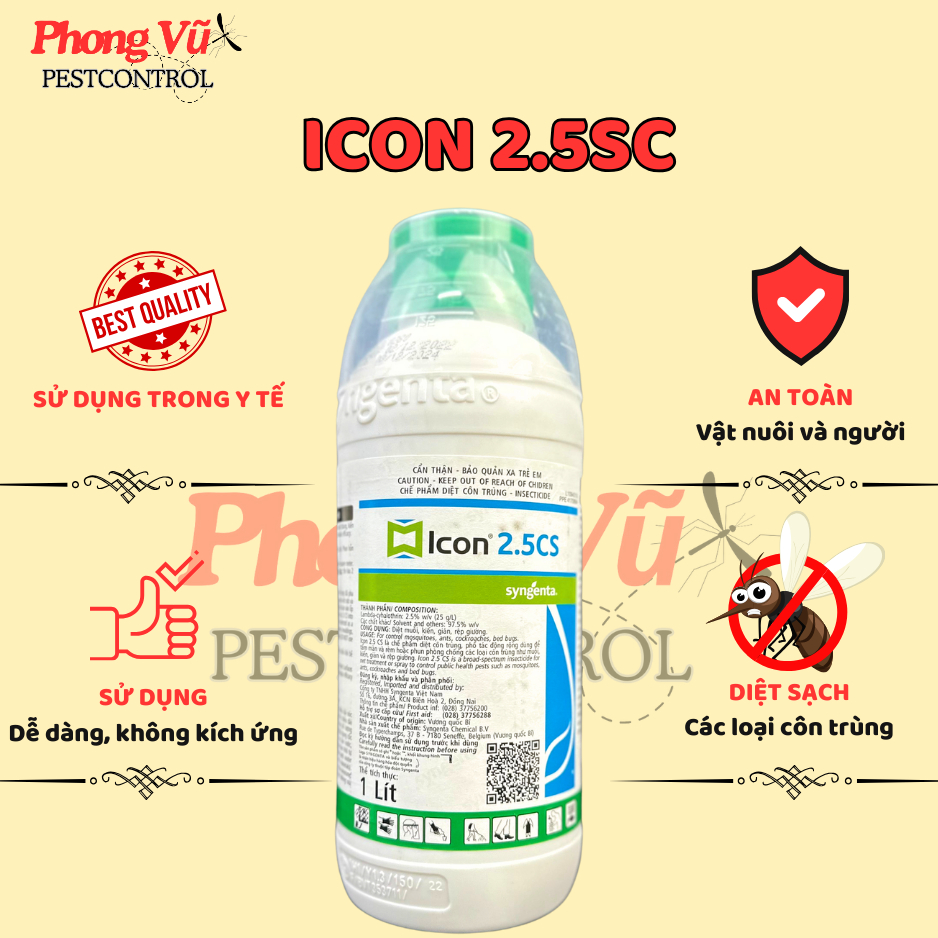 Th.u.ốc di.ệt m.uỗi Icon 2.5CS chai 1 lít