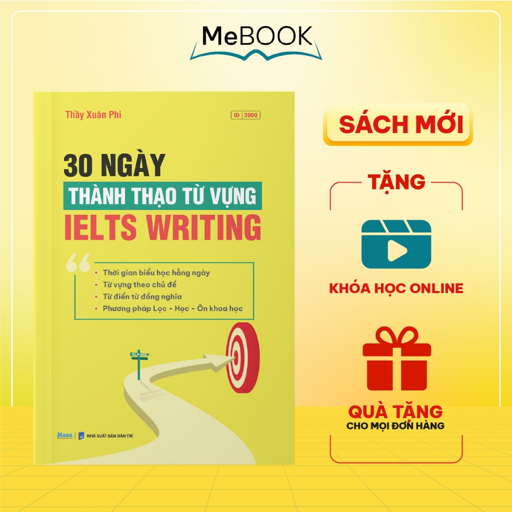 Sách 30 ngày Thành thạo từ vựng IELTS Writing | Me Book