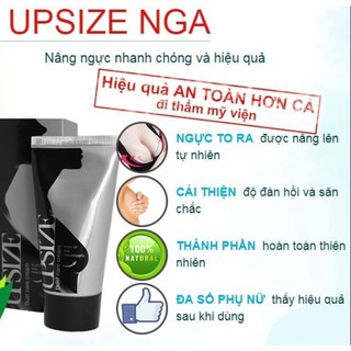 Kem nâng ngực Upsize Nga Nở Ngực Chống Chảy Xệ-  Công Thức Tự Nhiên Làm Săn Chắc Và Nở Ngực