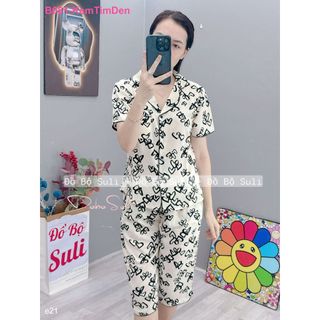 Bộ Lửng Pijama Lụa Mango B199 B136 B081 - Đồ Bộ Suli
