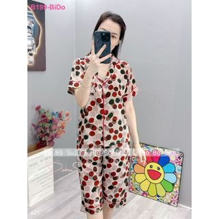 Bộ Lửng Pijama Lụa Mango B199 B136 B081 - Đồ Bộ Suli