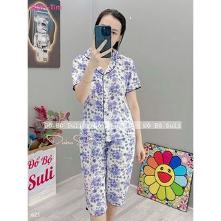 Bộ Lửng Pijama Lụa Mango B199 B136 B081 - Đồ Bộ Suli