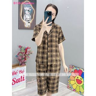 Bộ Lửng Pijama Lụa Mango B199 B136 B081 - Đồ Bộ Suli