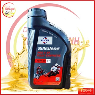Nhớt Fuchs Silkolene Pro 4 XP 4T 1L tổng hợp 100% 5W40, 10W40, 10W30 Tem Châu Âu