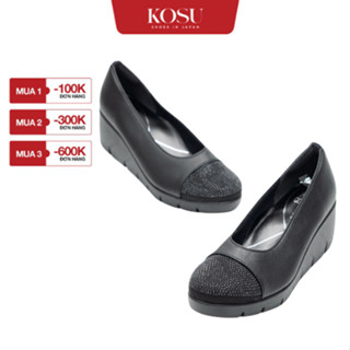 Giày búp bê đế xuồng nữ KOSU 39606 giày công sở dáng sang siêu nhẹ cao gót 5,5cm made in Japan
