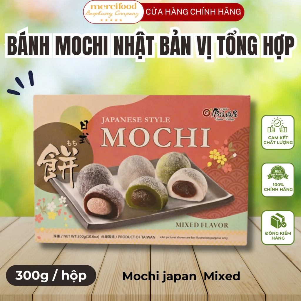 Mochi Japan  Mixed - Bánh Mochi Nhật Bản vị Tổng hợp 300g