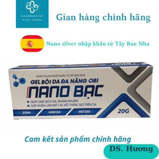 Kem bôi NaNo Bạc, bôi zona, thuỷ đậu, tay chân miệng, viêm da, loét, mụn nước, phỏng nhẹ 20g.