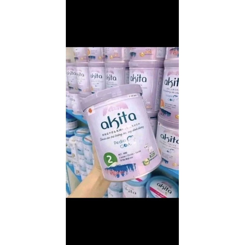( date 2026) sữa AKITA dê 2 800g( mua 3 lon tặng 1 lon bé)