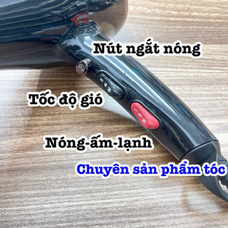 ✅AONIKASI Máy sấy tóc cao cấp X2 2500W 2 chiều nóng lạnh với ion âm và nút CoolShot riêng biệt cho tóc bóng mượt