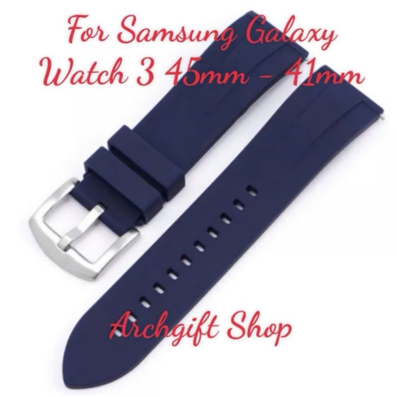 [ For Samsung Galaxy Watch 3] Dây đồng hồ silicon 22mm dành cho Samsung Galaxy Watch 3