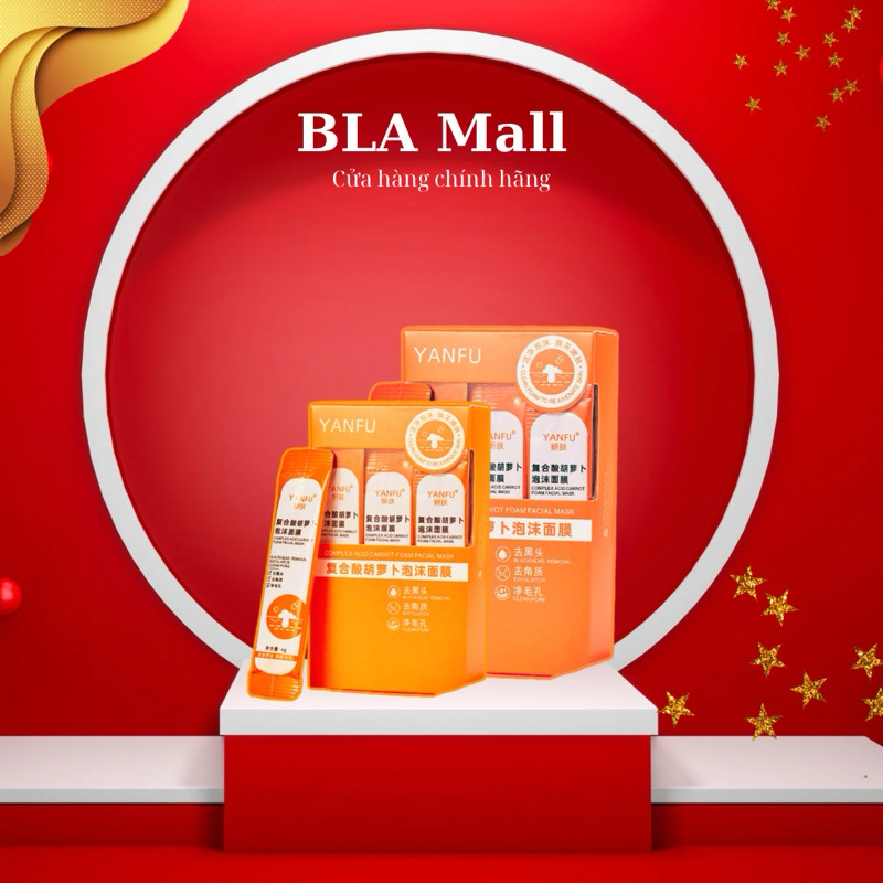 Mặt nạ sủi bọt YANFU cà rốt thải độc