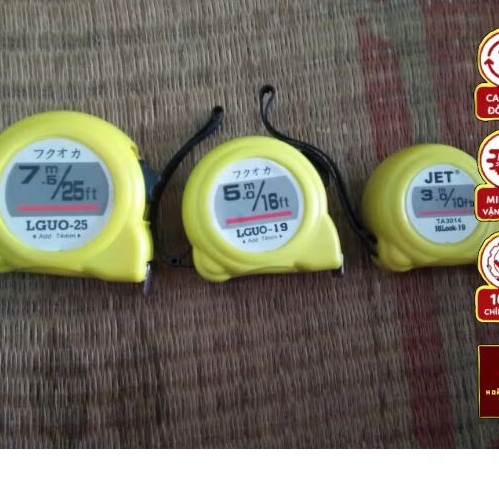 thước rút vàng 3m, 5m, 7.5m
