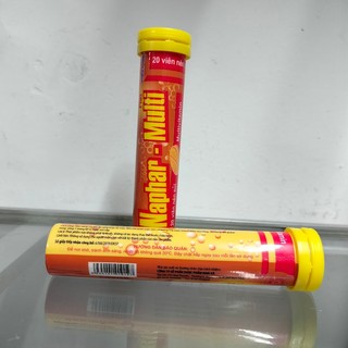 Viên C sủi Naphar-Multi Nam Hà vị cam - Tăng sức đề kháng cho cơ thể (Tuýp 20 viên)