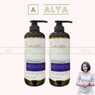  Cặp Dầu Gội Xả Calista Keratin 800ml 800ml x2. Phục hồi tóc hư tổn Hương nước hoa cực thơm Siêu mềm mượt. ALYA VN 