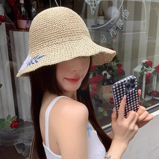 [ Ảnh thật + Clip] Nón cói hoa thêu cao cấp